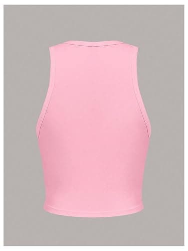 SHENHE Women's Y2k Cherry Tank Top Crew Neck Graphic Fitted Sleeveless Crop Tank Shirt thumbnail 3