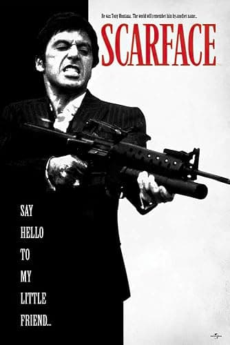 POSTER STOP ONLINE Scarface - Movie Poster/Print (Tony Montana - Say Hello to My Little Friend) (Size 24" x 36") - Image 1