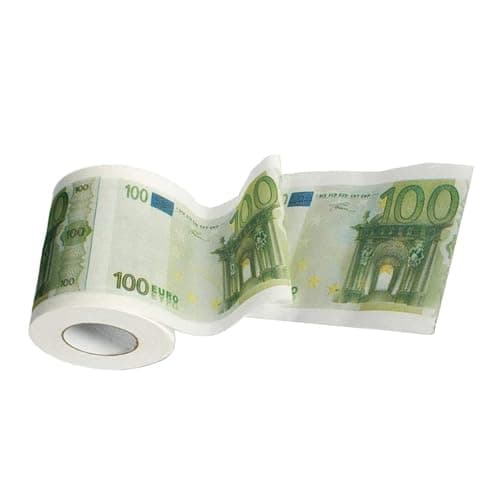Toilet Paper Roll 100 Euro Pattern Tissue 3 Layers Money Print Toilet Roll for Bathroom Office Equipment thumbnail 4