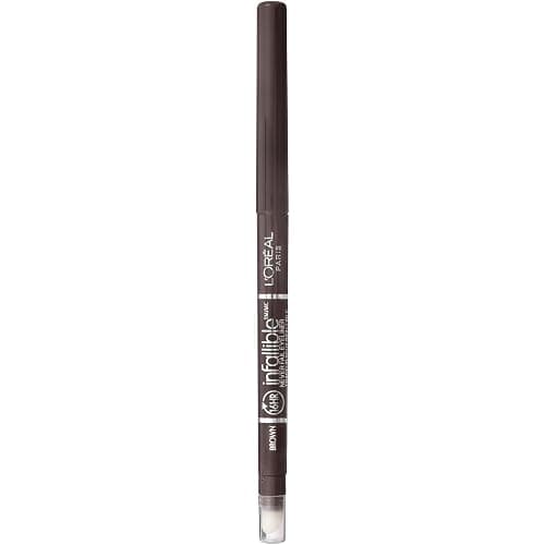 L'Oreal Paris Makeup Infallible Never Fail Original Mechanical Pencil Eyeliner with Built in Sharpener, Brown, 0.008 oz. - Image 1