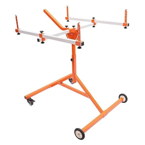 Multifunction Paint Stand, 180° Rotating Painting Drying Rack, Adjustable Panel Stand for Hoods & Bumpers, Automotive Body Repair Paint Stand w/ 4 Swiveling Wheels for Garages, Repair Shops, and DIY - Image 1