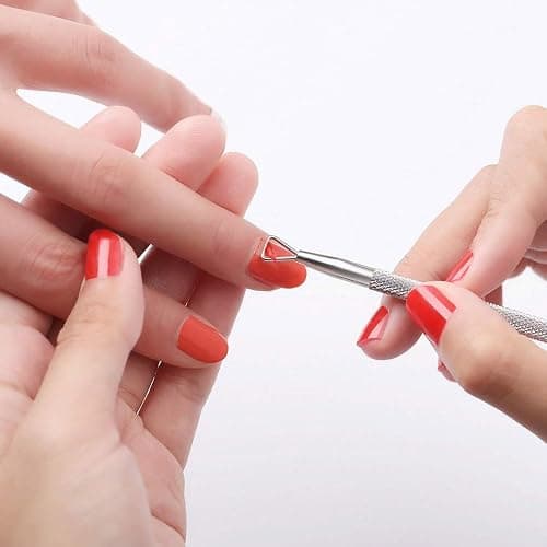 Pingispower Professional Cuticle Pusher Set, 2PCS Premium Stainless Steel Durable Cuticle Remover Manicure Tool Kit for Women at Home Salon, Fingernails and Toenails thumbnail 5