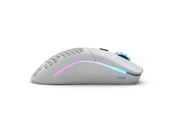 GLORIOUS Model O Wireless Gaming Mouse - Superlight, 69g Honeycomb Design, RGB, Ambidextrous, Lag Free 2.4GHz Wireless, Up to 71 Hours Battery - Matte White thumbnail 4