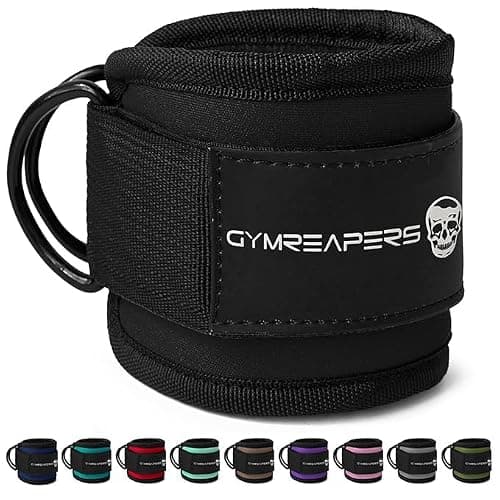 Gymreapers Ankle Straps For Cable Machine Kickbacks, Glute Workouts, Lower Body Exercises - Adjustable Leg Straps with Neoprene Padding thumbnail 2