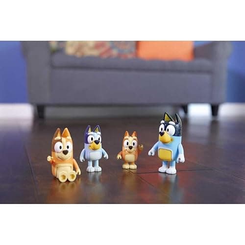 Bluey Family Figure 4-Pack – Includes Bluey, Bingo, Mum (Chilli) & Dad (Bandit), Poseable Collectible Toys for Kids, Durable Cake Toppers, for Toddlers & Fans, Ages 3+ - Family thumbnail 16