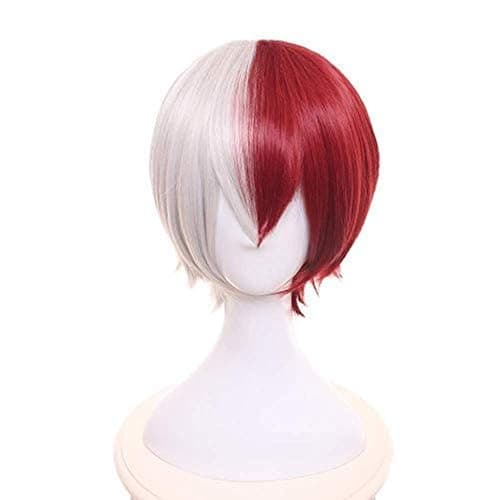 Yamia Anime Cosplay Wig Silver Red Synthetic Hair for Anime Costume Party & Halloween with Free Wig Cap - Image 1