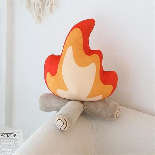EASELR WeightedPlush Funny Campfire Plush Toys, Soft Simulation Bonfire Stuffed Plushies Doll Fake Fire Firewood Plush Pillow for Outdoor Camping Room Decor Kids Pleasantly Surprised Gifts thumbnail 3