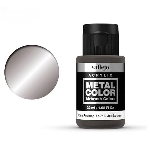 Vallejo - Metal Color | Jet Exhaust 32 ml (1.08 fl.oz.) | Faithfully Reproduce Different Metallic Finishes thumbnail 2