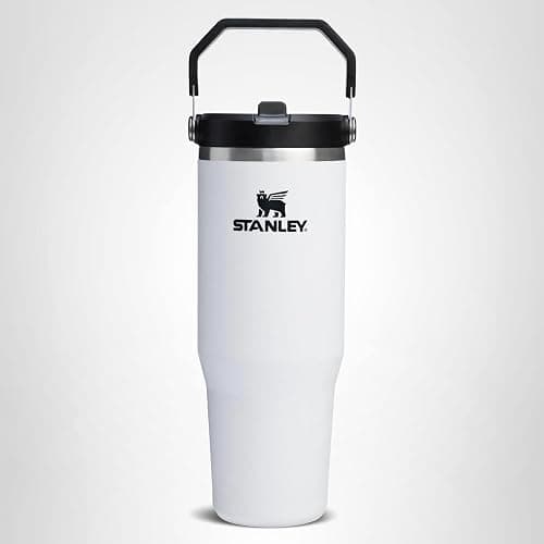 STANLEY IceFlow 2.0 Flip Straw Tumbler with Handle 30 oz | Twist On Lid and Flip Up Straw | Leakproof Water Bottle | Insulated Stainless Steel | BPA-Free | Chalk thumbnail 8