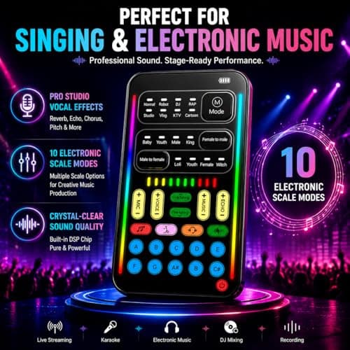 I9 Voice Changer Sound Card Kit, 16 Effects for Gaming & Streaming thumbnail 7