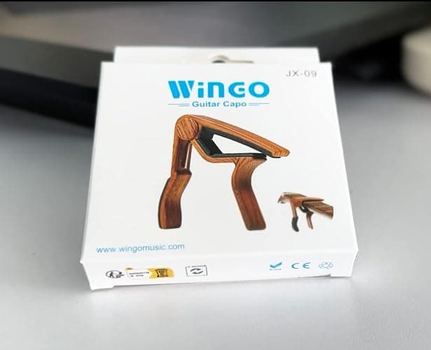 WINGO Guitar Capo for Acoustic and Electric Guitars - Rosewood Color with 5 Picks thumbnail 8