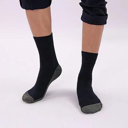 Looknniy 20 Pairs Crew Athletic Socks for Men Moisture Wicking Cushion Crew Socks for Sport Running Traveling thumbnail 4