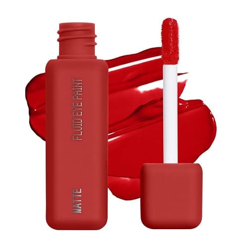 about-face Matte Fluid Eye Paint Scream of Consciousness – High-Pigment Liquid Eyeshadow, Long-Lasting, No-Budge Matte Finish, Vegan & Cruelty-Free (Primary Red) - Image 1