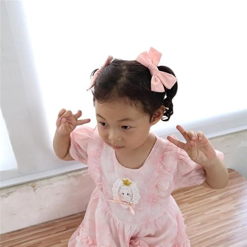 12 PCS Linen Bow Hair Clips for Baby Girls Hair Bows Alligator Clips Accessories Infants Toddler Kids Hairgrips (Assorted B) thumbnail 5