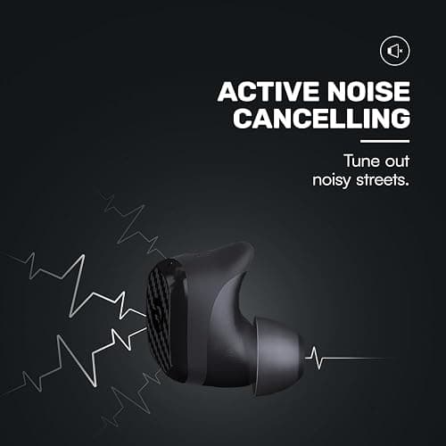 Raycon Impact Earbuds Military-Grade Impact Resistant, IP67 Bluetooth Earbuds with Stereo Sound, 90 Hours of Battery Life, Active Noise Cancellation (Black) thumbnail 5
