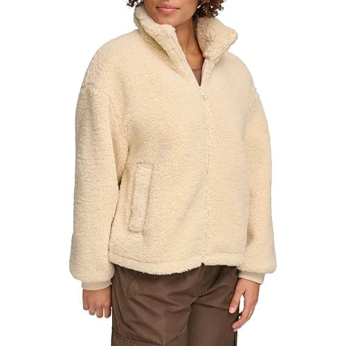 Levi's womens Zip Up Sherpa Teddy Jacket (Standard & Plus Sizes) thumbnail 3