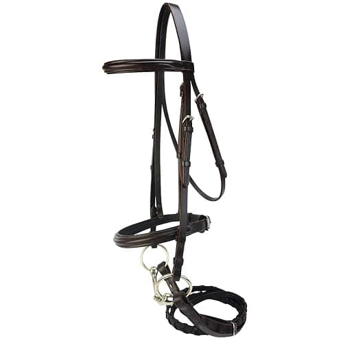 Country Pride English Leather Snaffle Bridle thumbnail 2