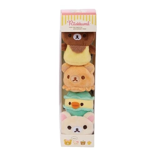 San-X Original Rilakkuma Macaroon Box Plush - 4 pcs - Image 1