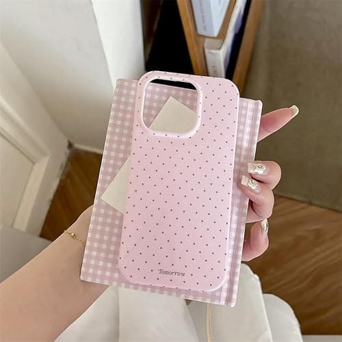 ⭐️⭐️Reownest Case for iPhone 12/iPhone 12 Pro, Soft TPU Protective Phone Case with Aesthetic Cute Dot Simple Design for Women Girls - Pink thumbnail 2