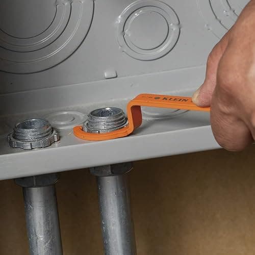 KLEIN TOOLS 50900R Conduit Lockout Wrench Set, Tighten and Loosen Locknuts in Tight Spaces, 1/2, 3/4 and 1-Inch, Offset Bends, 3-Piece thumbnail 9