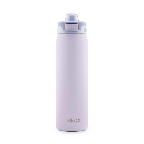 Ello Pop & Fill Stainless Steel Water Bottle with Quick Fill Technology, Double Walled Vacuum Insulated Metal, Leak Proof Locking Lid, Sip & Chug, BPA Free, Holiday Gift for Him Her, 22oz, 32oz, 40oz - Image 1
