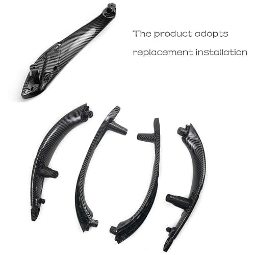 CHUANGHUI Car Door Handle Compatible with BMW 3 Series F30 F31 2013-2018 Interior Door Pull Handles Replace Cover 320i 328i 330i 335i 340i (Carbon Fiber Color) thumbnail 6