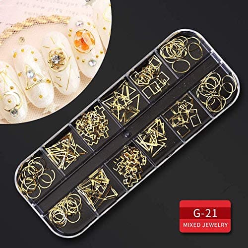 Artdone 9 boxes Nail Rhinestones,Nail Gems Nail Diamonds,Nail Art Studs Nail Crystals Nail Sequins for Nails Kit with 1 Tweezers and 3 Pen for Nail Art Supplies Accessories thumbnail 8