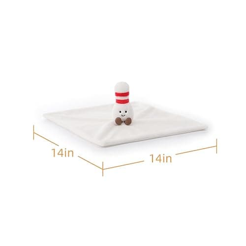 Apricot Lamb Bowling Soft Loveys for Babies, Security Blanket for Baby Boy and Girl, 14x14 Inches for Infant and Toddlers thumbnail 2