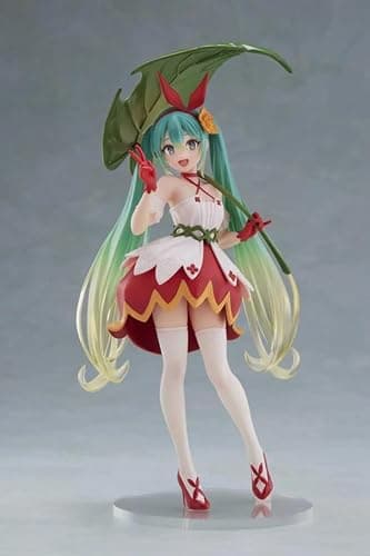 Taito Prize Hatsune Miku Wonderland PVC Hatsune Miku Thumbelina Statue 18cm thumbnail 3
