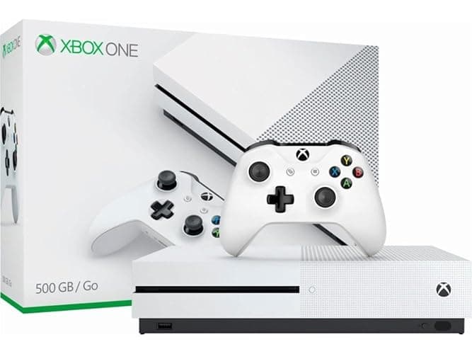 Microsoft - Xbox One S 500GB Console - White - ZQ9-00028 (Renewed) - Image 1