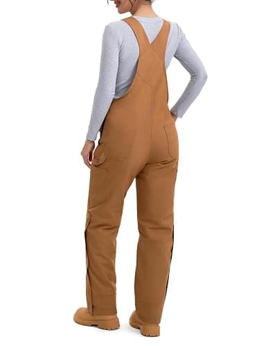 HISEA Insulated Bib Overalls for Women, Women's Essential Winter Water Resistant Overall, Ladies Snow Washed Overall for Work thumbnail 2