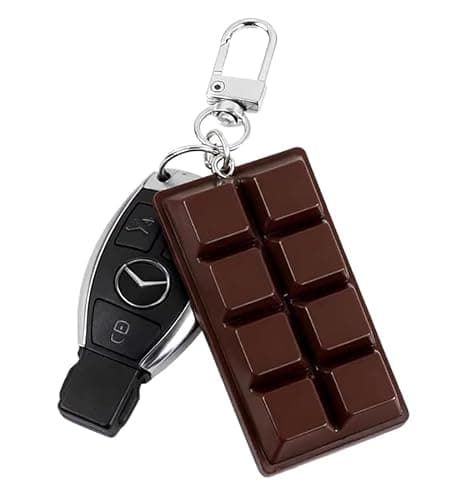 Jenmex Mini Realistic Food Keychains-Chocolate Keychain Charm,Purse Charm,Novelty Gift for Chocolate Lovers&Food Enthusiasts thumbnail 4