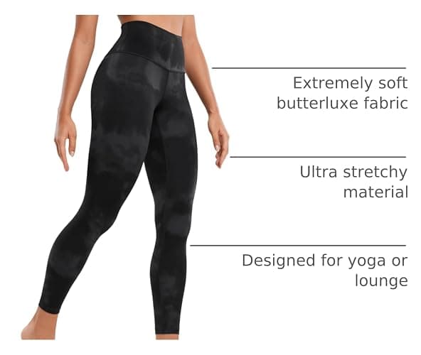 CRZ YOGA Butterluxe Yoga Leggings 25" - High Waisted Buttery Soft Womens Workout Lounge Pants thumbnail 4