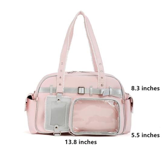 Kpop Ita Bag for Kpop Fan Pin Display Ita tote Bag Japanese Anime Kawaii Crossbody Bag Cosplay Large thumbnail 5