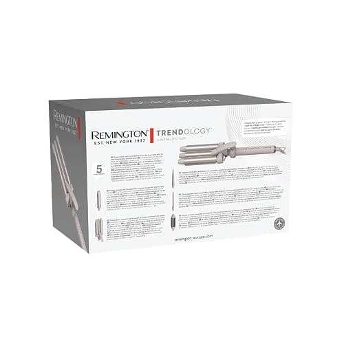 Remington Lockenstab 5in1 [Welleneisen, Rundbürste 38mm, 3 Lockenaufsätze 13-33mm] Trendology (LED display 130°C - 210°C, Beach Waves, Spirallocken & Natürliche Locken für alle Haartypen) CI41MS5 thumbnail 18