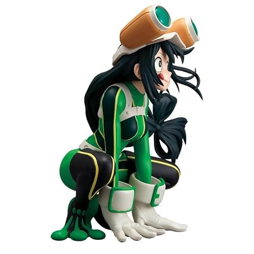 Zhongkaihua Asui Tsuyu Figure Squatting Pose, MHA Action Figure PVC Manga Statue 11CM, Asui Tsuyu Model Ornament Gifts for MHA Fans thumbnail 5