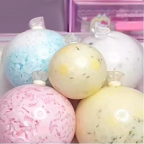 DIY Stress Ball Making Kit with Clear TPR Skins,Complete Squishies Ball Maker Set with Air Pump, Expander Tool and Fillers for Adults,Stress Relief Sensory Toys Arts and Crafts for Teens (A) thumbnail 4