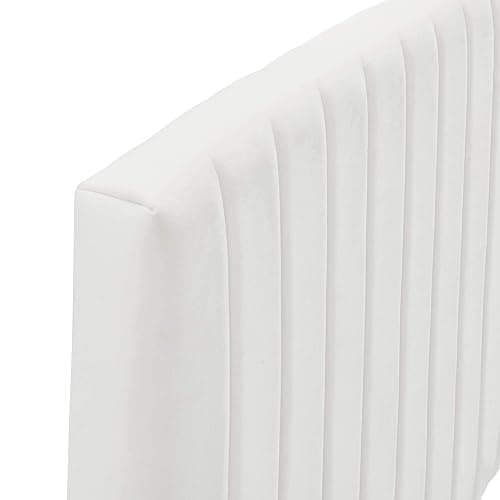 Modway Rebecca Performance Velvet Twin Headboard, White - White - Twin thumbnail 5