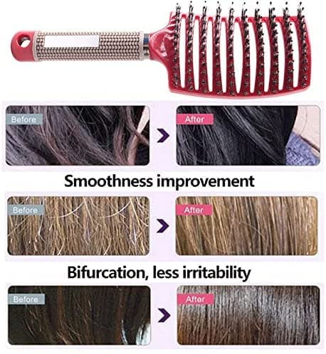 Magical Ultra Detangling Brush for Wet or Dry Hair, Detangler Brush, Fast Drying Styling Massage Hairbrush for Men, Women and Kids (Rainbow) thumbnail 5