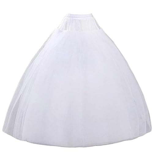 MeiLiMiYu Hoopless Petticoat Crinoline Underskirt Skirt 8 Layers Floor Length Ball Gown Petticoat Underskirt Slip for Wedding - Image 1