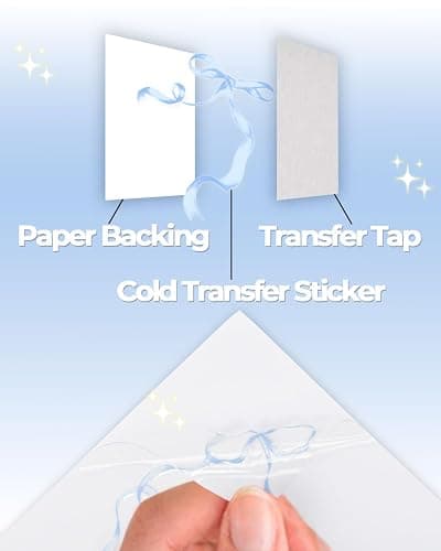 Kaitiaki Bows Stickers for Custom Owala Accessories - Cute Tumbler Decals, Fits 24oz Urban Outfitters Owala Bottles (Bubble Bliss Bow, Blue) thumbnail 3
