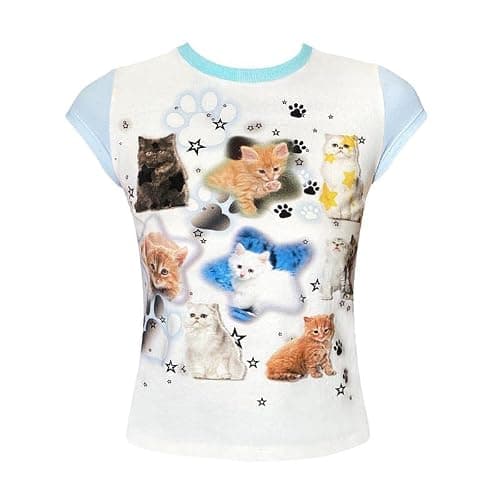 Y2k Graphic Baby Tee Women Grunge Emo Clothes Cute Aesthetic Crop Tops Alt Shirts thumbnail 4