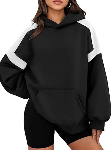 Trendy Queen Womens Oversized Hoodies Color Block Fall Fashion 2025 Casual Long Sleeve Sweatshirts Y2k Winter Clothes - Image 1