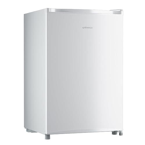 Upstreman 3.0 Cu.ft Small Mini Freezer Upright Freezer with Reversible Door, Fast Cooling, 5 Adjustable Thermostat, Stand Up Freezers with Ice Trays Defrosting Tools for Home, Dorm (White) thumbnail 3