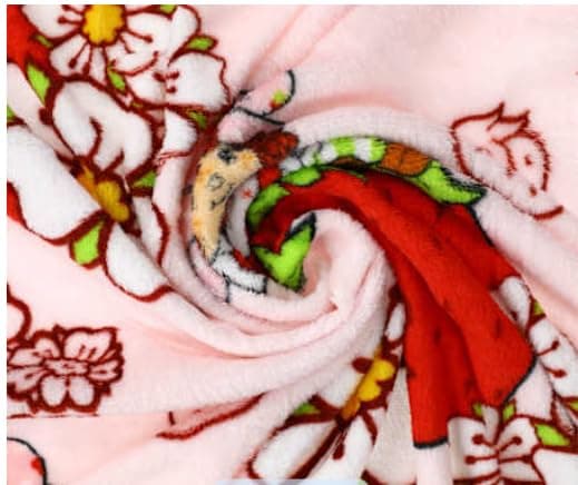 Jay Franco Strawberry Shortcake Travel Blanket | Super Soft Plush Throw, 40 x 50 Inch, Lightweight Polyester, For Kids, Travel, Nap Time, Bedroom & Gifts thumbnail 3