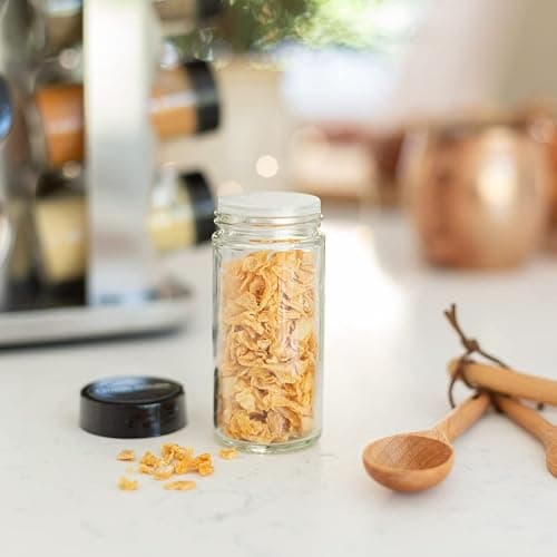 Orii 20 Jar Spice Rack with Spices Included - Revolving Tower Organizer for Kitchen Spices and Seasonings, (Stainless Steel) thumbnail 5