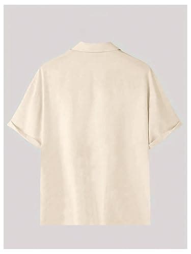 RoseSeek Men's Floral Button Down Shirts Short Sleeve Drop Shoulder Beach Casual Dress Collared Shirts Tops thumbnail 3