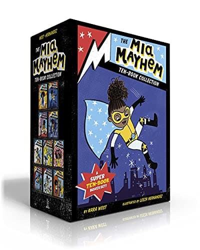 The Mia Mayhem Ten-Book Collection (Boxed Set): Mia Mayhem Is a Superhero!; Learns to Fly!; vs. the Super Bully; Breaks Down Walls; Stops Time!; vs. ... Family Field Day; and the Super Switcheroo - Image 1