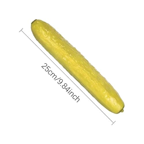 Jumbo Cucumber , 25cm Giant Pickle Stress Relief Fidget Toy, Soft Rubber Pickle Squeeze Toy For Adults, Stress Relief Hand Toys For School Office Travel Adults Kids Gift thumbnail 5