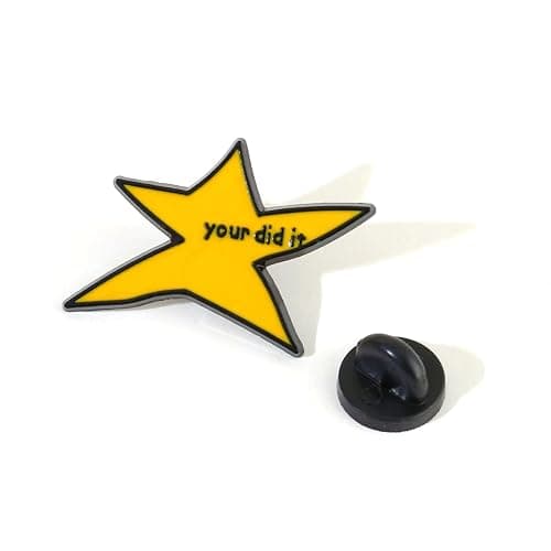 1/2/8/20Pcs Your Did It Brooch Pin Funny Star Enamel Pins Inspirational Badge Brooches Graduation Gifts for Backpack Bag Clothes Trendy Jewelry Accessories thumbnail 3